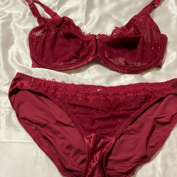 Dark red underwear set Clearance